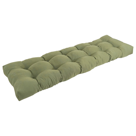 Blazing Needles Twill Tufted Bench Cushion, 55" x 19", Sage 1 Count