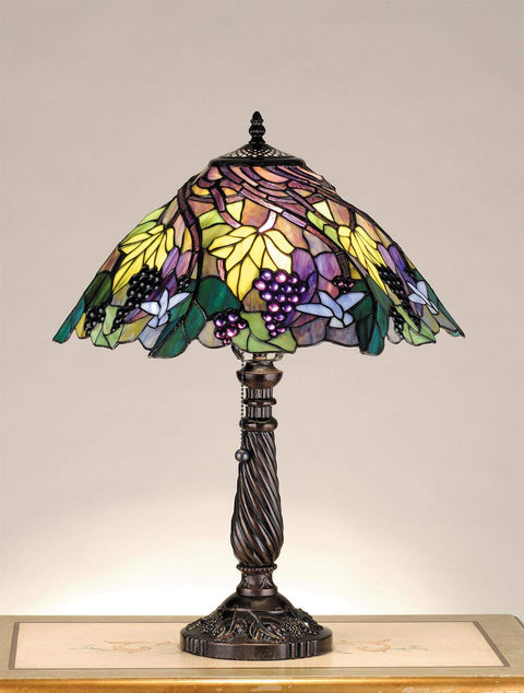 Meyda 22 Inch H Spiral Grape Table Lamp Table Lamps
