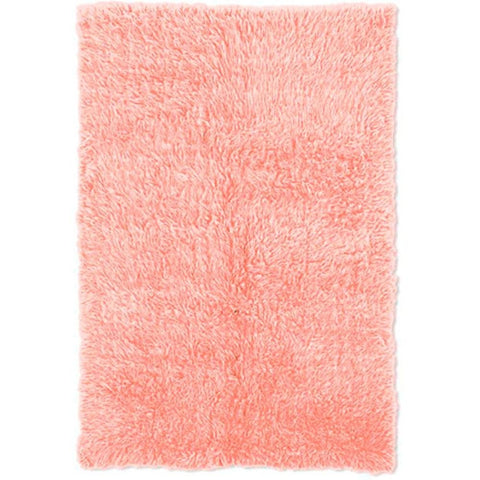 Linon Rugs Flokati Rectangular Area Rug in Pastel Pink-8' x 10' - 8' x 10'