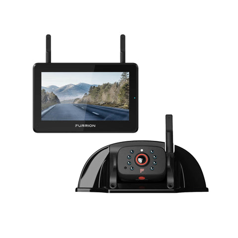 Furrion 2021124370 Vision S+ RV Backup Camera System - 5" Monitor, Rear Sharkfin Camera #FOS5HTASF