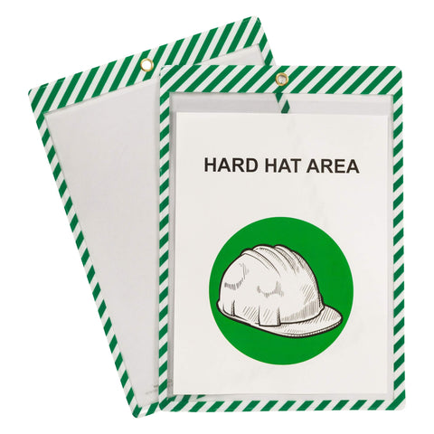 C-Line Safety Striped Shop Ticket Holders