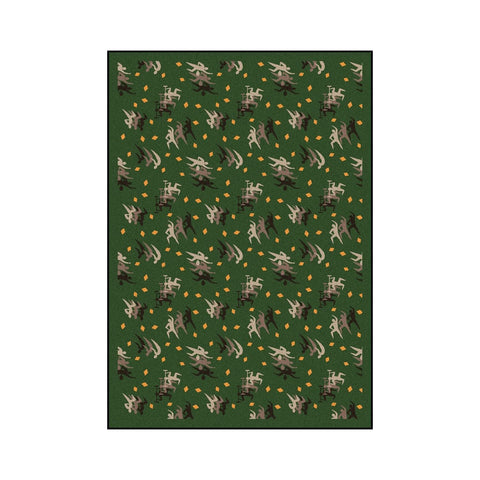 Joy Carpets Sports Fan Fitness Zone Area Rug, Sage