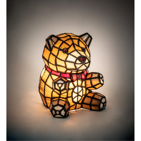 Meyda Tiffany 13351 Animals/Insects One Light Accent Lamp from Wildlife at Pine Lake Collection in Multi Finish, 6.00 inches