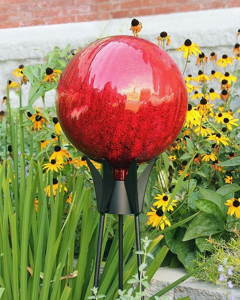 Achla Designs Gazing Globe Ball Stand, 34-Inch H Spiked