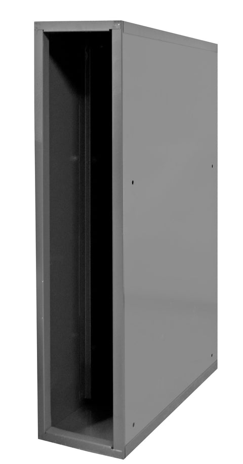 Durham 581-95 Heavy Duty Cold Rolled Steel Hydraulic Hose Cabinet, 24-1/8" Length x 8-1/2" Width x 34-7/8" Height, Gray Powder Coat Finish