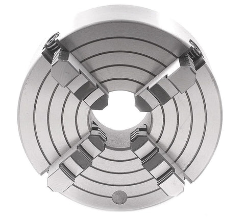 HHIP 3900-0414 4-Jaw Chuck Plain Back, 4"