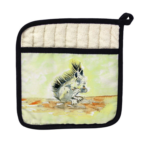 Betsy Drake PT059 Baby Squirrel Pot Holder