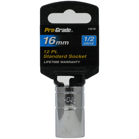 1/2" DR. 12 PT. 16mm SOCKET