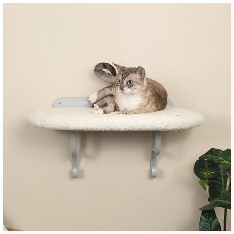 K&H Pet Products Universal Wall Mount Cat Shelf Natural 24 X 14 Inches