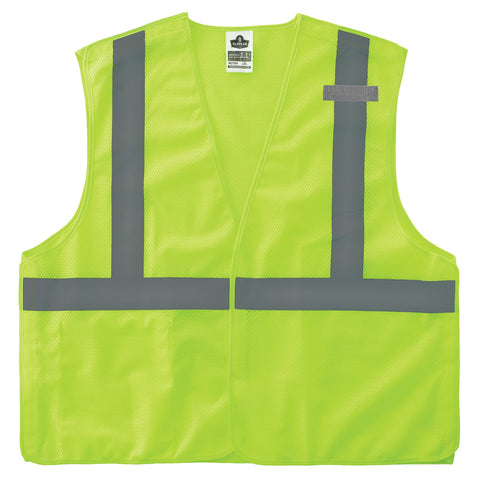 Ergodyne GloWear 8215BA Reflective Safety Vest, Breakaway Shoulders and Sides, High Visibility Mesh, ANSI Compliant Reflective, Type R, Class 2, Single Sizing