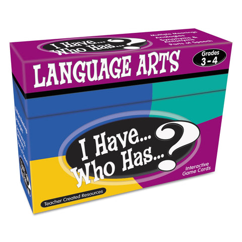 Teacher Created Resources Grade 3-4 I Have Language Arts Game