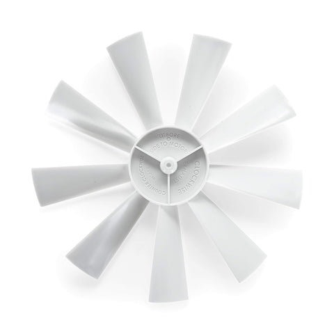 Camco Replacement Camper/RV Vent Inverse Fan Blade | Features a 6-Inch Diameter | Compatible with Counterclockwise Intake or Clockwise Exhaust (40429)