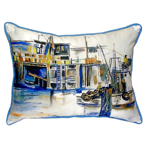 Betsy Drake SN929 Fishing Boat Pillow, 11" x14"