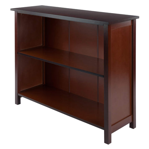 Winsome Wood Milan Shelving, Long, Antique Walnut