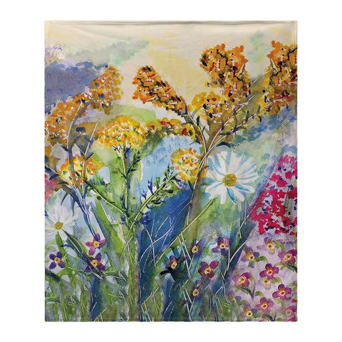 Betsy Drake Wildflowers Fleece Blanket