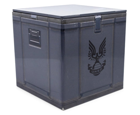 Ukonic Halo UNSC Ammo Crate 4-Inch Tin Storage Box Cube Organizer with Lid | Basket Container, Cubby Cube Closet Organizer, Home Decor Playroom Accessories | Video Game Toys, Gifts And Collectibles