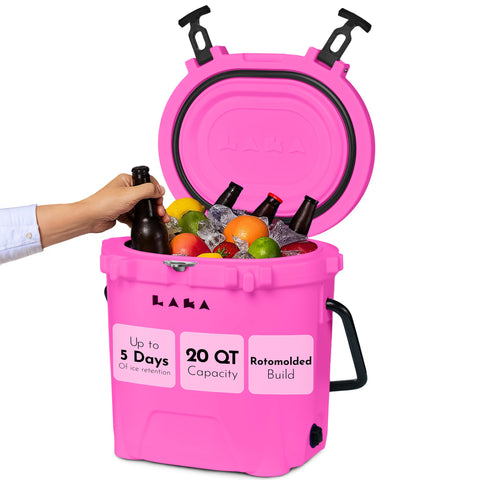 LAKA Coolers 20 Qt Cooler - Pink