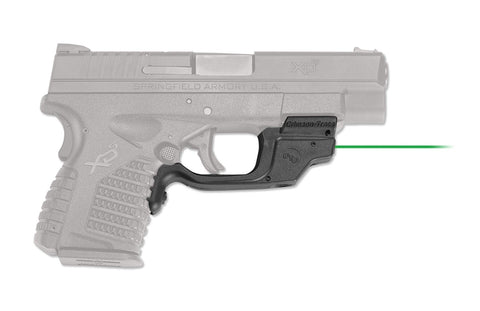 Crimson Trace LG-469G Laserguards with Green Laser, Heavy Duty Construction and Instinctive Activation for Springfield Armory XD-S, Defensive Shooting and Competition