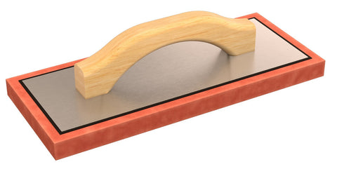 Bon 83-114 12-Inch by 5-Inch by 3/4-Inch Red Rubber Float with Wood Handle