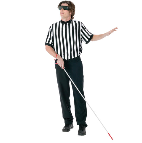 Fun World Men's Blind Referee Kit, Black, One Size