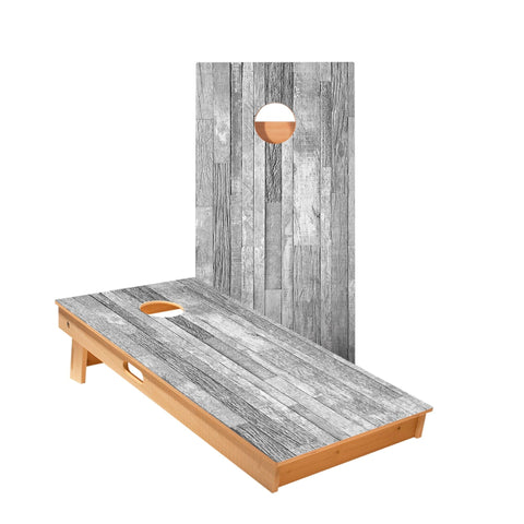 Skip's Garage Light Small Panel Wood Cornhole Boards - Includes (2) Boards (NO Bags) + (2) Board Edge Lights