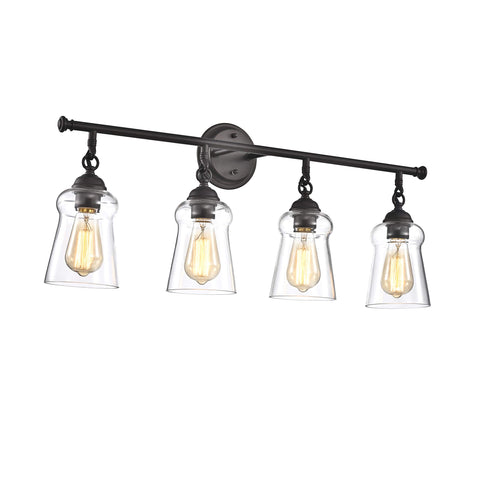 Chloe Lighting Cheryl Contemporary 4 Light Rubbed Bronze Bath Vanity Fixture 30" Width