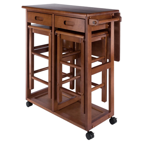 Winsome Wood Suzanne Kitchen, Square, Teak