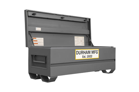 Jobsite Storage Box 20 Cu. Ft. 14 Gauge Steel 60 X 24 X 22-3/4 Gray