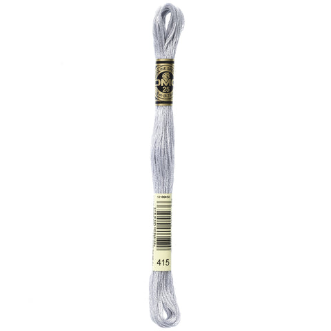 DMC 117-415 Six Stranded Cotton Embroidery Floss, Pearl Gray, 8.7-Yard
