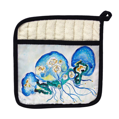 Betsy Drake PT1020 Multi Jellyfish Pot Holder