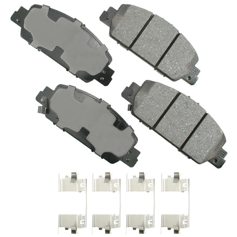 Akebono Brake Pads, ProACT, Front, compatible with Honda 2013-2019, Set of 4