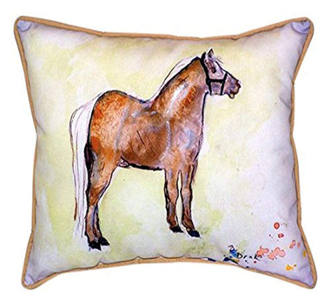Betsy Drake Shetland Pony Indoor/Outdoor Pillow, 20" x 24"