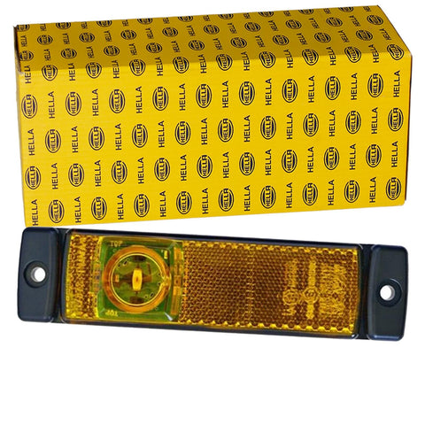 HELLA 2PS 008 645-011 Side Marker Light - LED - 12V, Yellow, Black