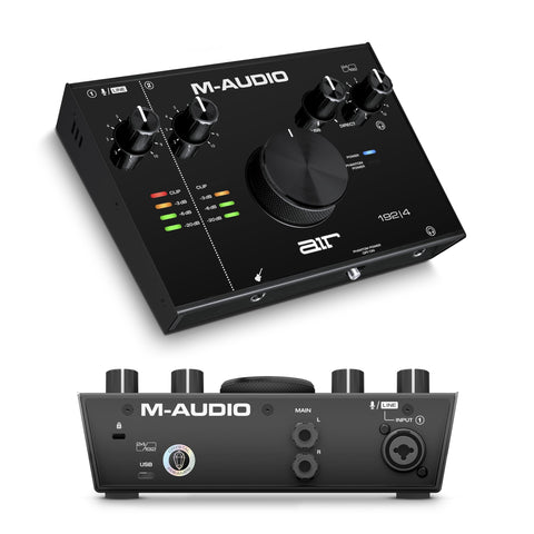 M-AUDIO, 2 AIR 192x4 Audio Interface with USB C for Recording, Podcasting, Streaming with Studio Quality Sound, 1 XLR in and Music Production Software, (AIR192X4)
