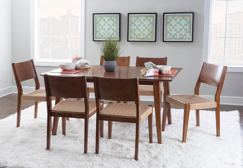 Powell Cadence 7-Piece Dining Set Brown with Brown Finish D1275D19PC7