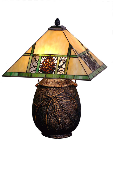 19.5 Inch H Pinecone Ridge Table Lamp