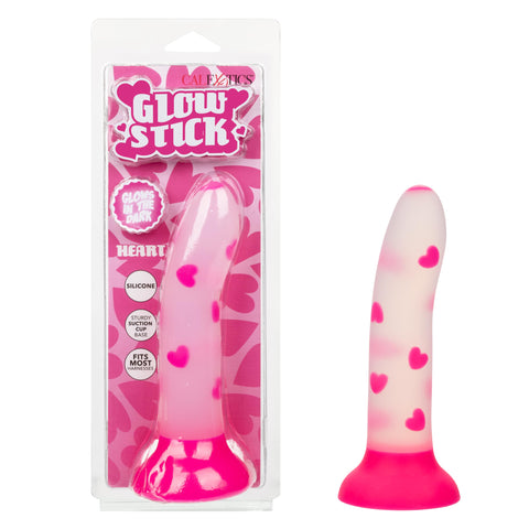 CalExotics Glow Stick Heart Butt Anal Plug Made with Body Safe Silicone and Strong Suction Cup - SE-0309-00-2