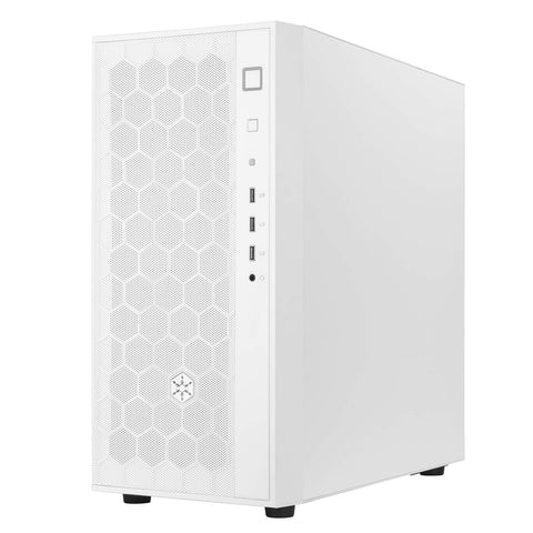 ATX Case/120mm Black Fan x1 included/U3x2 U2x1 CTIA Audio x1/3.5 inch x1 + 2.5 inch x4/Steel Side Panel /White Body and Mesh Front Panel