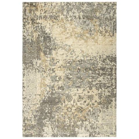 Rizzy Home Alora Decor Euphoria 9' x 12' Floral Distress Beige/Gray/Rust/Blue Hybrid Rug