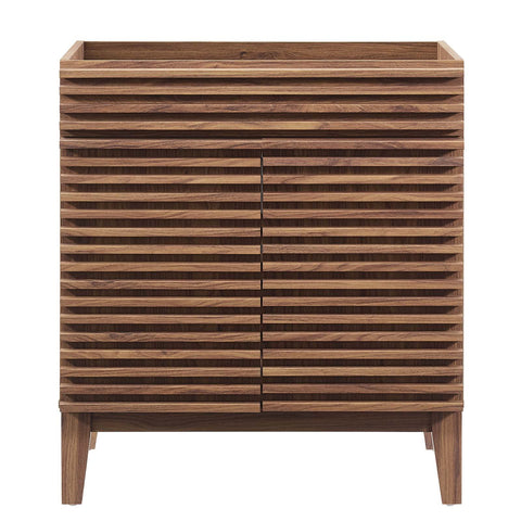 Modway Render 30" Bathroom Vanity in Walnut - Sink Basin Not Included
