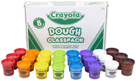 Crayola Modeling Dough Classpack, 3 Ounces Each, 8 Assorted Colors, Set of 24