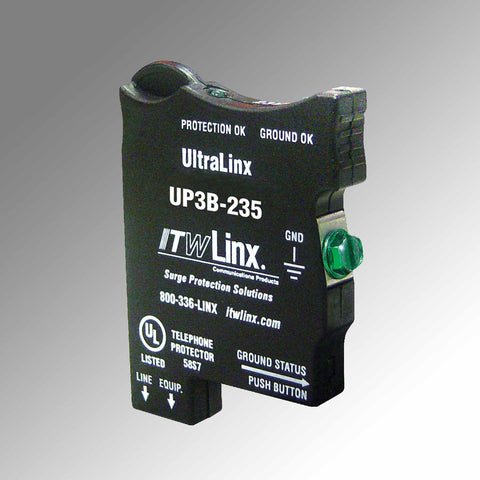 ULTRALINX 66 BLOCK PROT, 235V CLAMP, 350mA FUSE IND LTS S25 (PART #: UP3B-235)