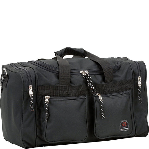 Rockland Duffel Bag, Black, 18.5 in X 10.5 in X 8.5 in