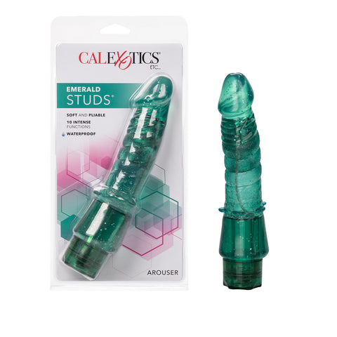 CalExotics Emerald Studs Multi-Function Stimulator, Arouser, 7"