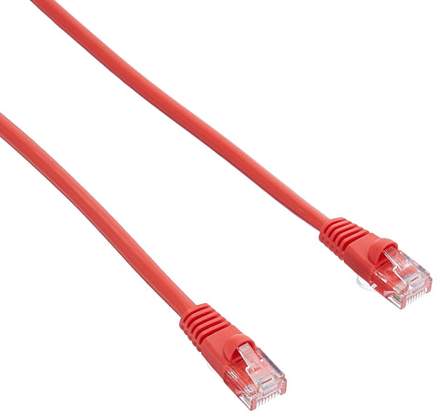 Unirise USA LLC Cat5e Ethernet Patch Cable Utp Red Snagless 15ft