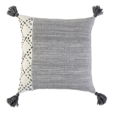 Rizzy Home Color Block 20" x 20" Poly Pet Pillow Cover Ivory/Gray
