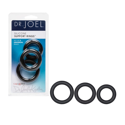 CalExotics Novelties Dr. Joel Kaplan Silicone Support Rings, Black