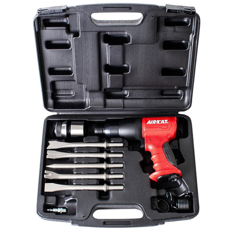 AIRCAT Pneumatic Tools 5100-A: .401-Inch Shank Composite Medium Stroke Air Hammer 3,000 BPM - Kit