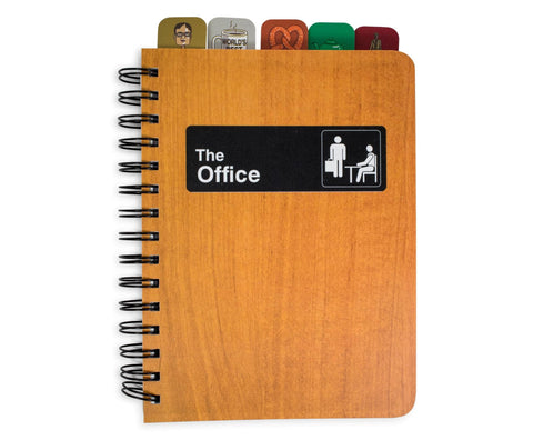 The Office Tabbed 288-Page Spiral Notebook | Bound Sketchbook Journal, Work Memo Notepad With Lined Paper, Travel Diary Writing | Home School Supplies For College, Business | Gifts And Collectibles