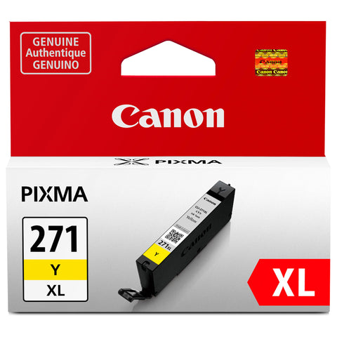 Canon CLI-271XL Genuine Yellow Ink Tank, Compatible with MG6820, MG6821, MG6822, MG5720, MG5721, MG5722, MG7720, TS5020, TS6020, TS8020, and TS9020 (Optional) Printers